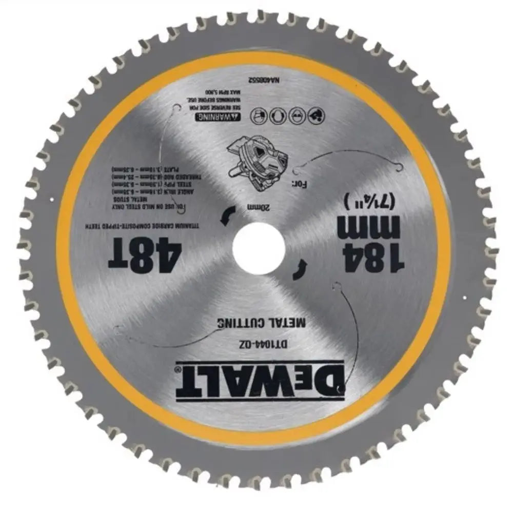 DEWALT 184mm 48T Metal Cutting Circular Saw Blade for DCS383 Tool