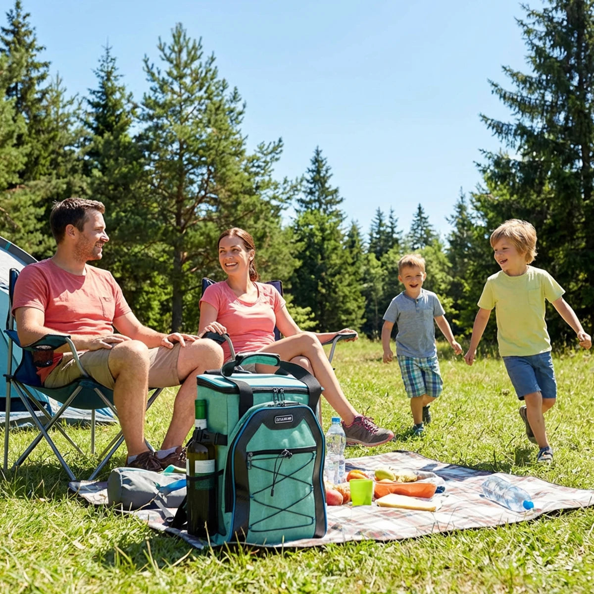 Iculbag Insulated Cooler Backpack - 20Cans Leak-Proof for Outdoor Fun