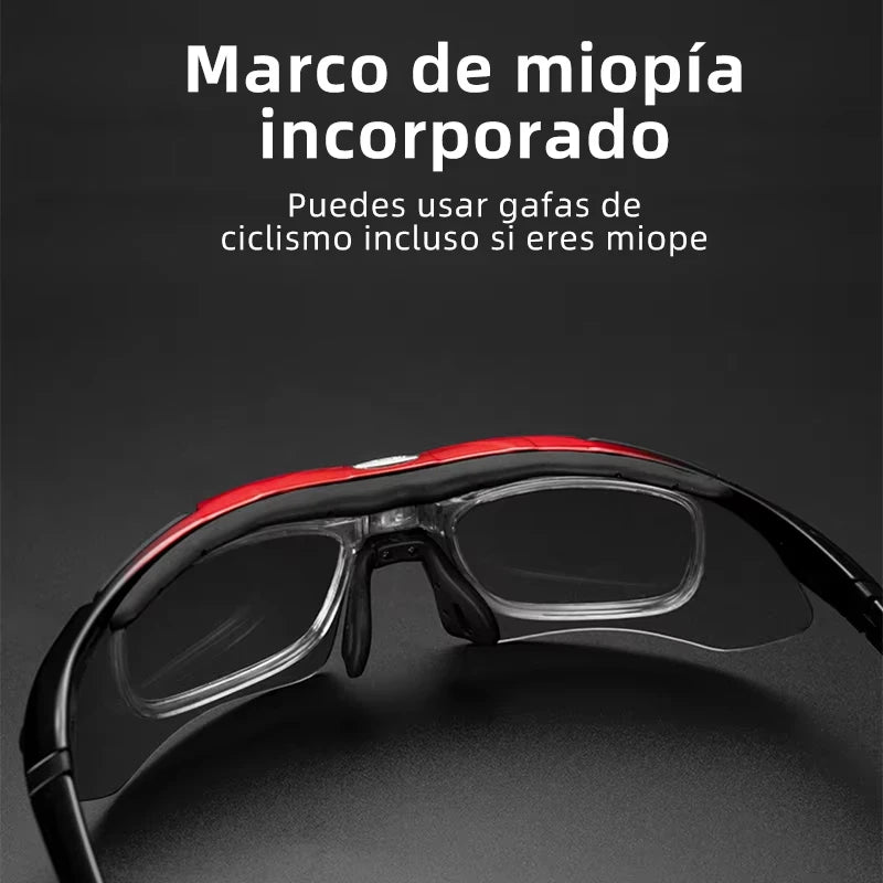 ROCKBROS Polarized Cycling Sunglasses with 5 Interchangeable Lenses