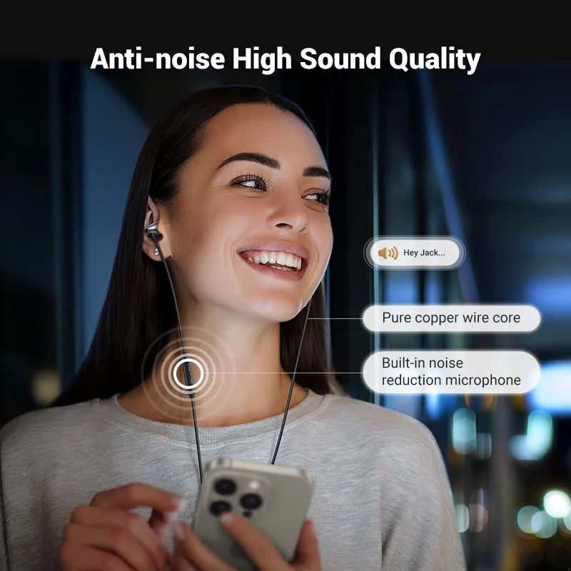 UGREEN HiFi Stereo 3.5mm Earbuds with Microphone - Exceptional Sound