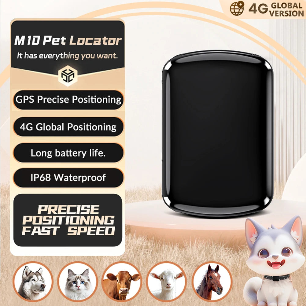 Smart Pet GPS Tracker with Adjustable Collar for Dogs & Cats