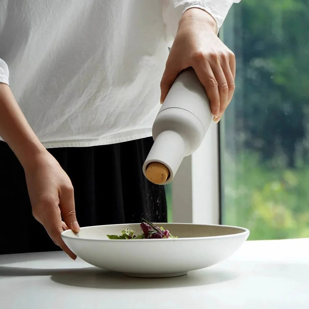 USB Rechargeable Electric Salt and Pepper Grinder - Automatic Mill