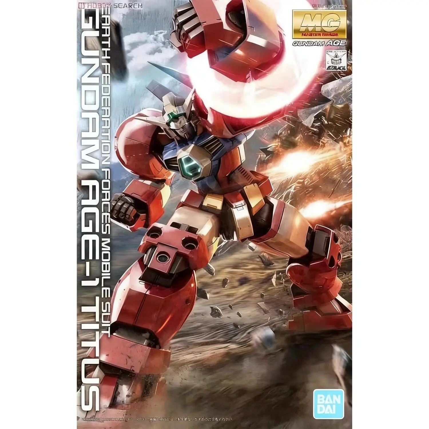 Bandai MG 1/100 AGE-1T Gundam Titus Action Figure - Premium Anime Model