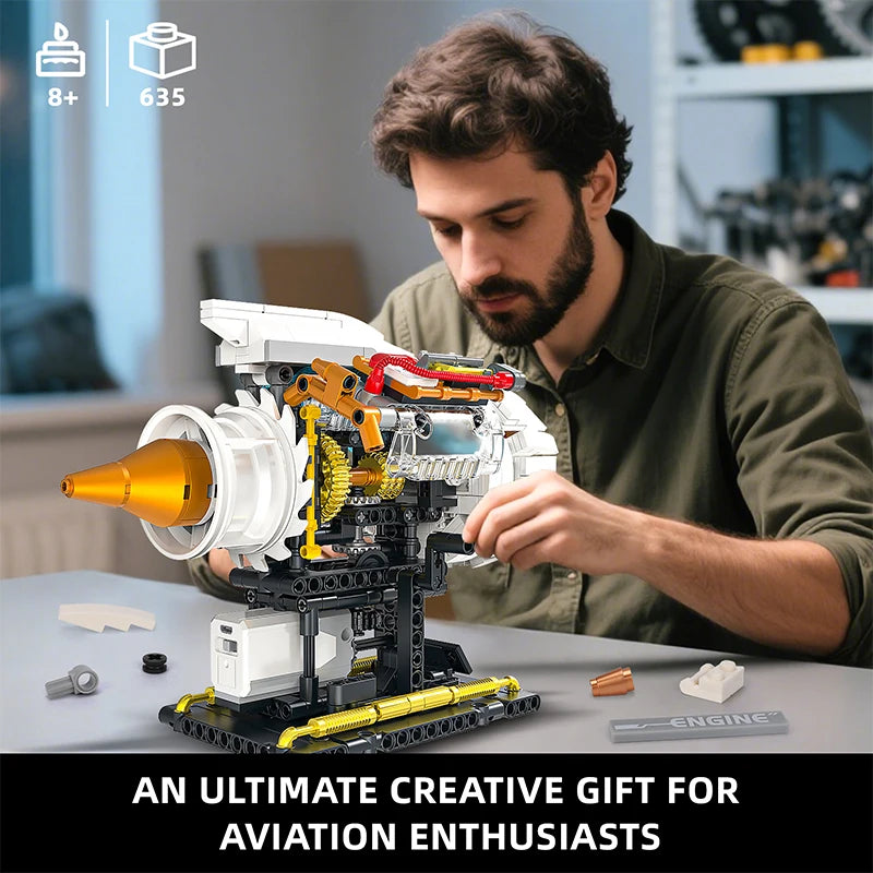 Electrically Driven Aircraft Engine Model Blocks – Educational Toy
