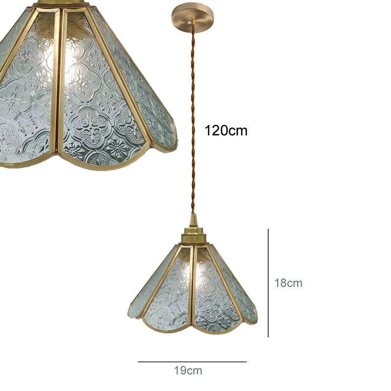 Nordic Retro Green Pendant Light for Stylish Home Decor