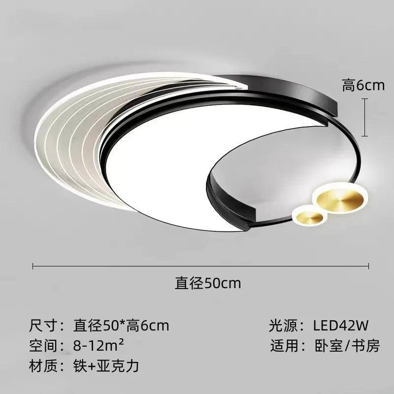 Nordic Double Square Acrylic LED Ceiling Lamp for Modern Spaces