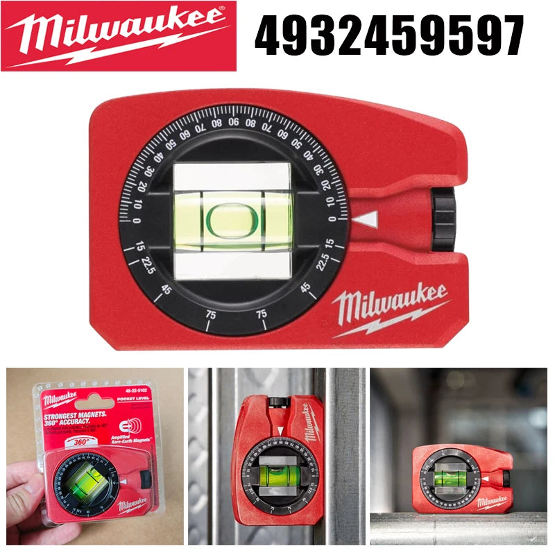 Milwaukee 360° Rotating Pocket Level with Rare-Earth Magnets