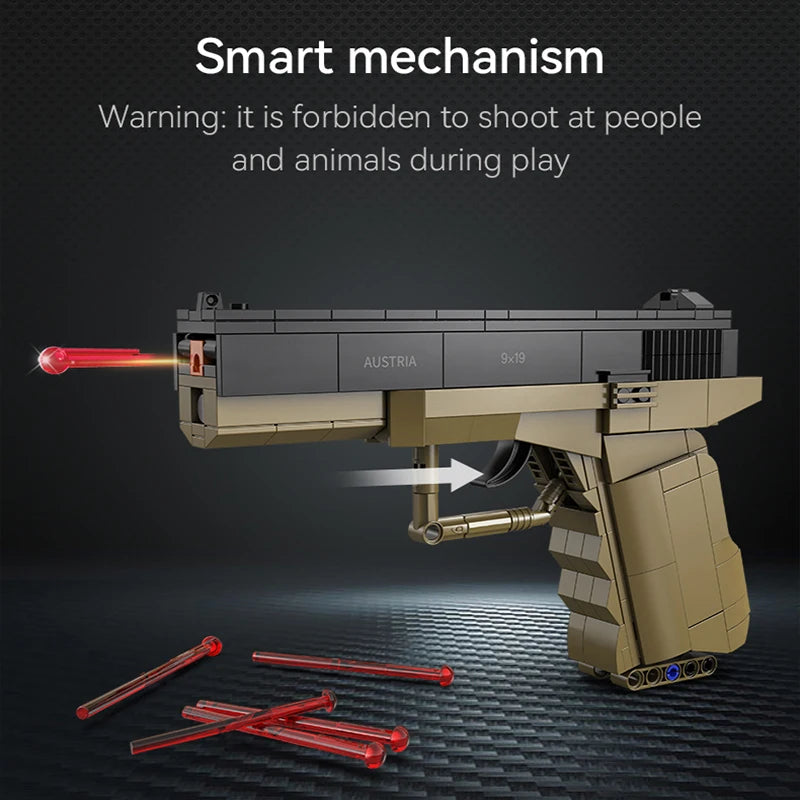 CADA Military Building Blocks - Creative Spear Toy for Kids