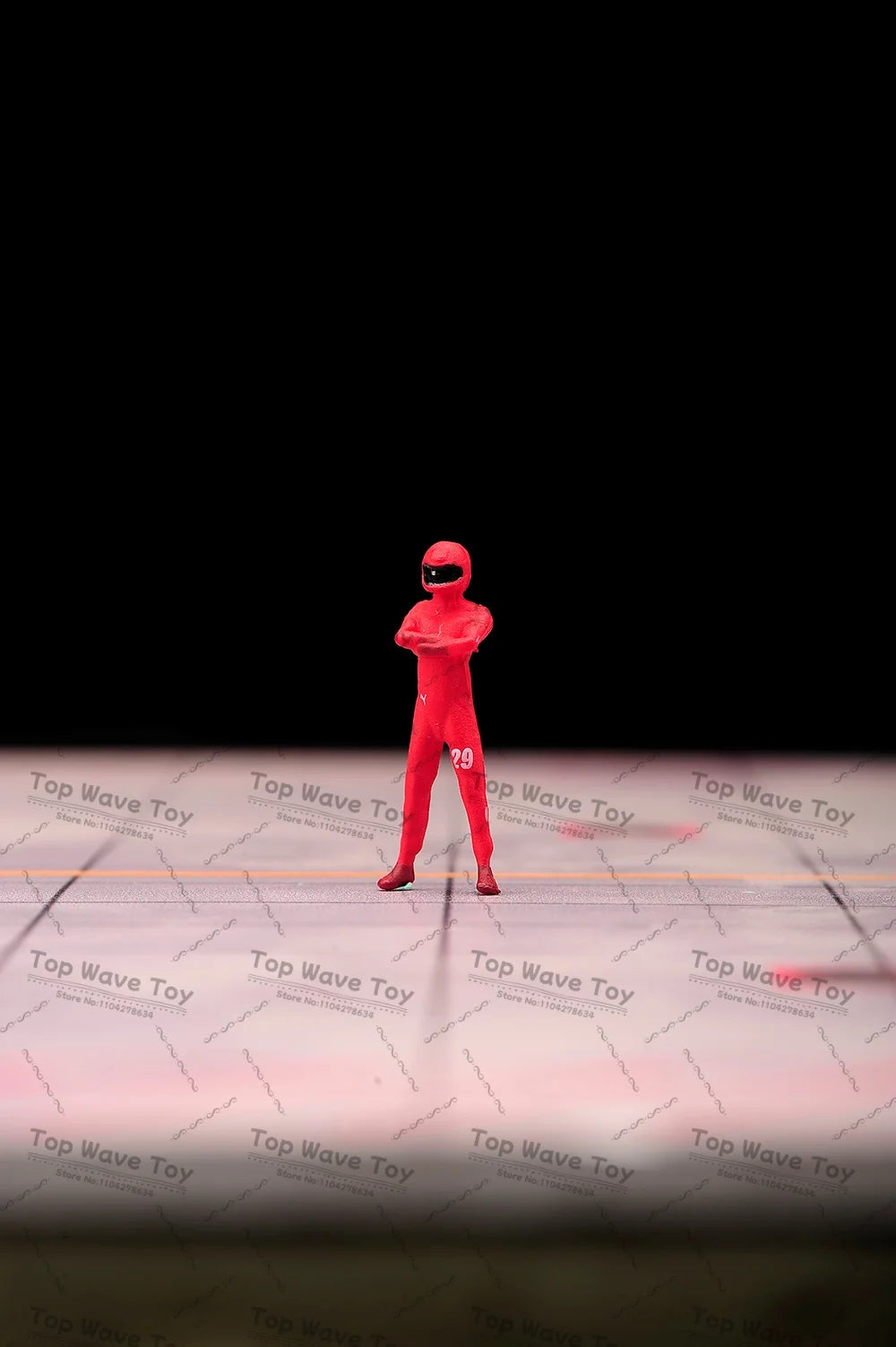 Creative Miniature Painted Figures for Car Model Photography