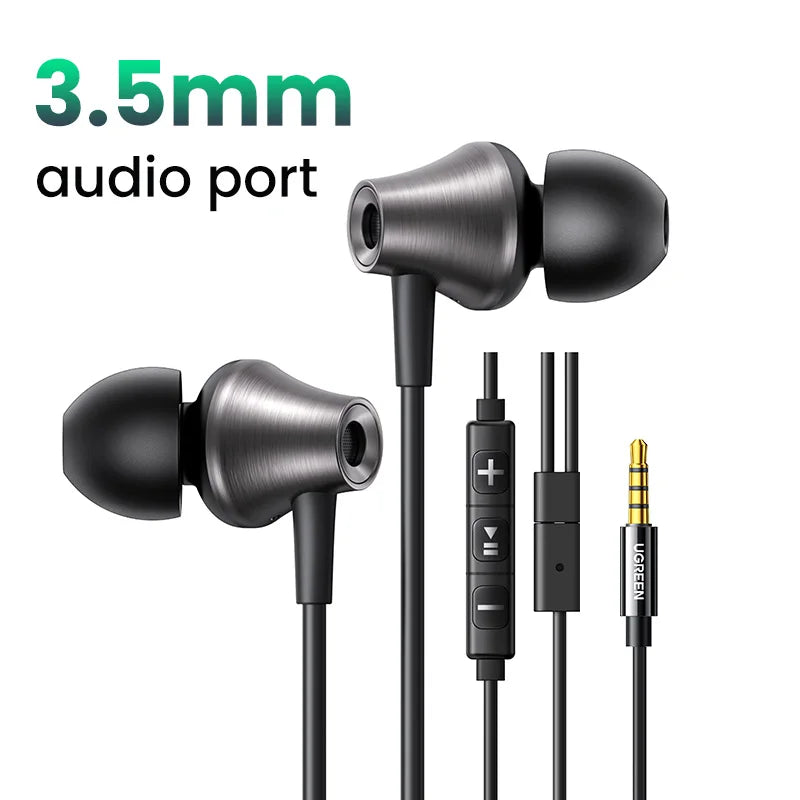 UGREEN HiFi Stereo 3.5mm Earbuds with Microphone - Exceptional Sound