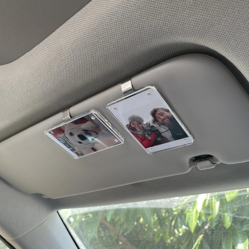 Magnetic Car Visor Photo Clip - Personalize Your Drive & Gift Love