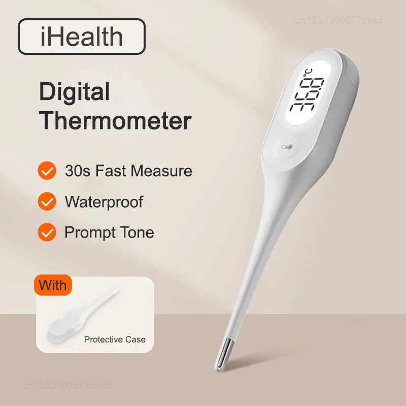 iHealth LED Digital Body Thermometer for Kids & Adults - Fast & Accurate