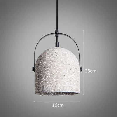 Stylish Nordic Cement Pendant Light Chandelier with E27 Base