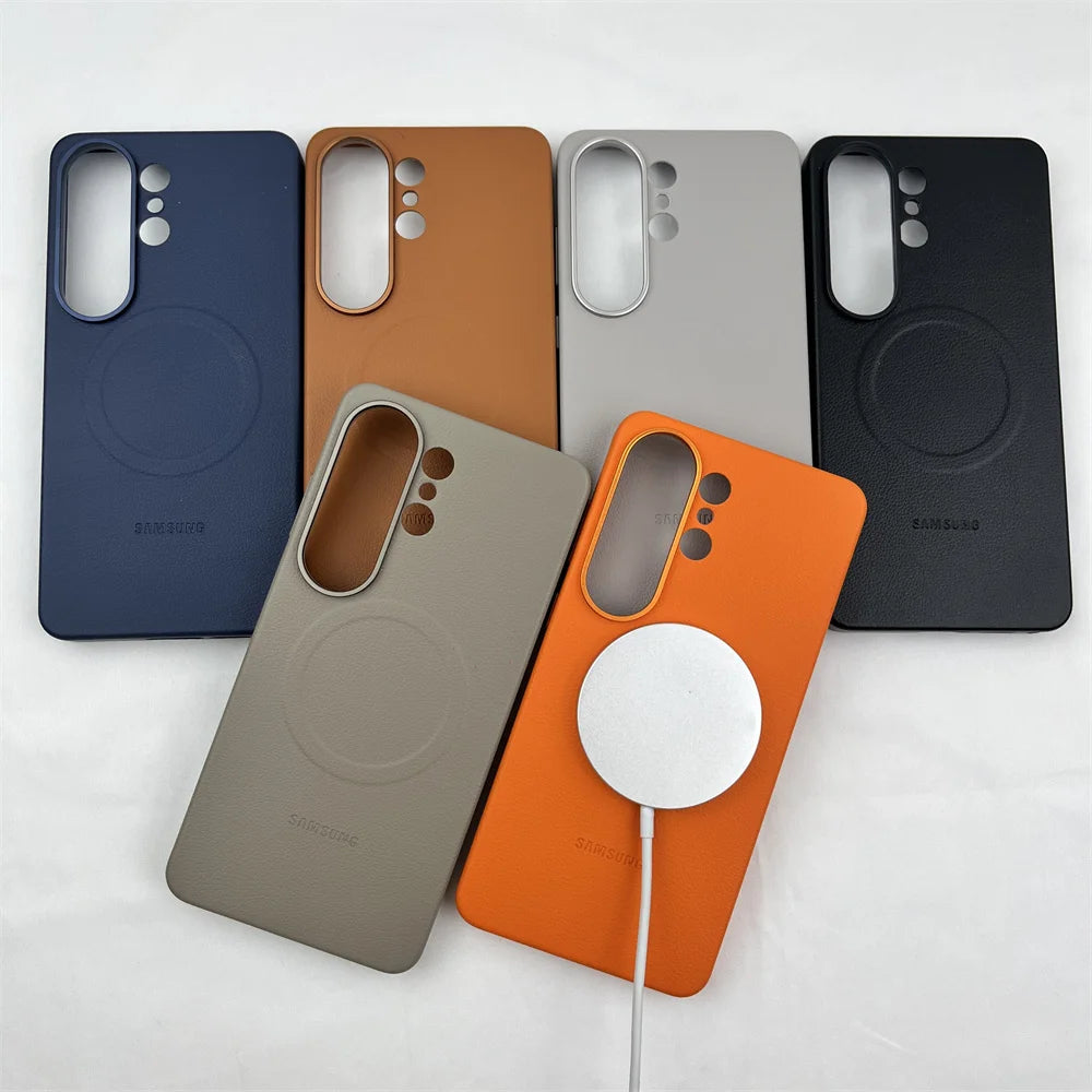 Luxurious Leather Magnetic Case for Samsung Galaxy S26 Ultra