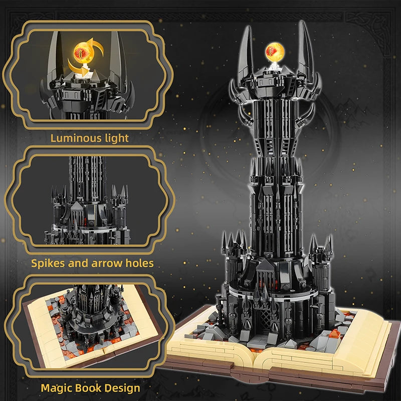 Enchanting Magic Castle Building Blocks Set - 969PCS Dark Tower Model