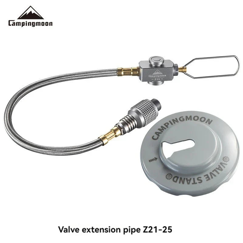 CAMPINGMOON Gas Extension Line with Valve for Camping Stove