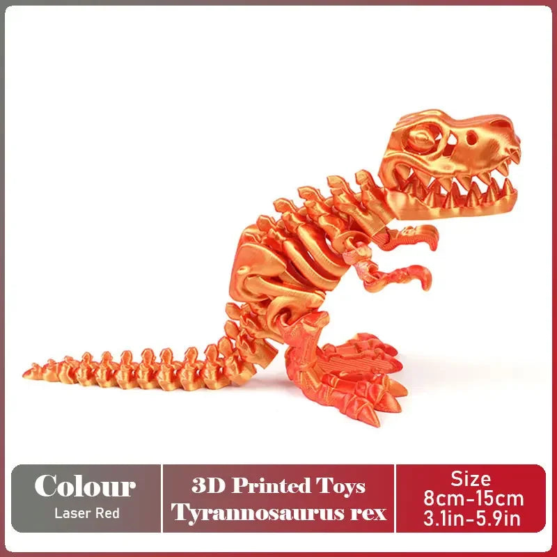 3D Printed Tyrannosaurus Rex Model | Movable Realistic Desktop Decoration