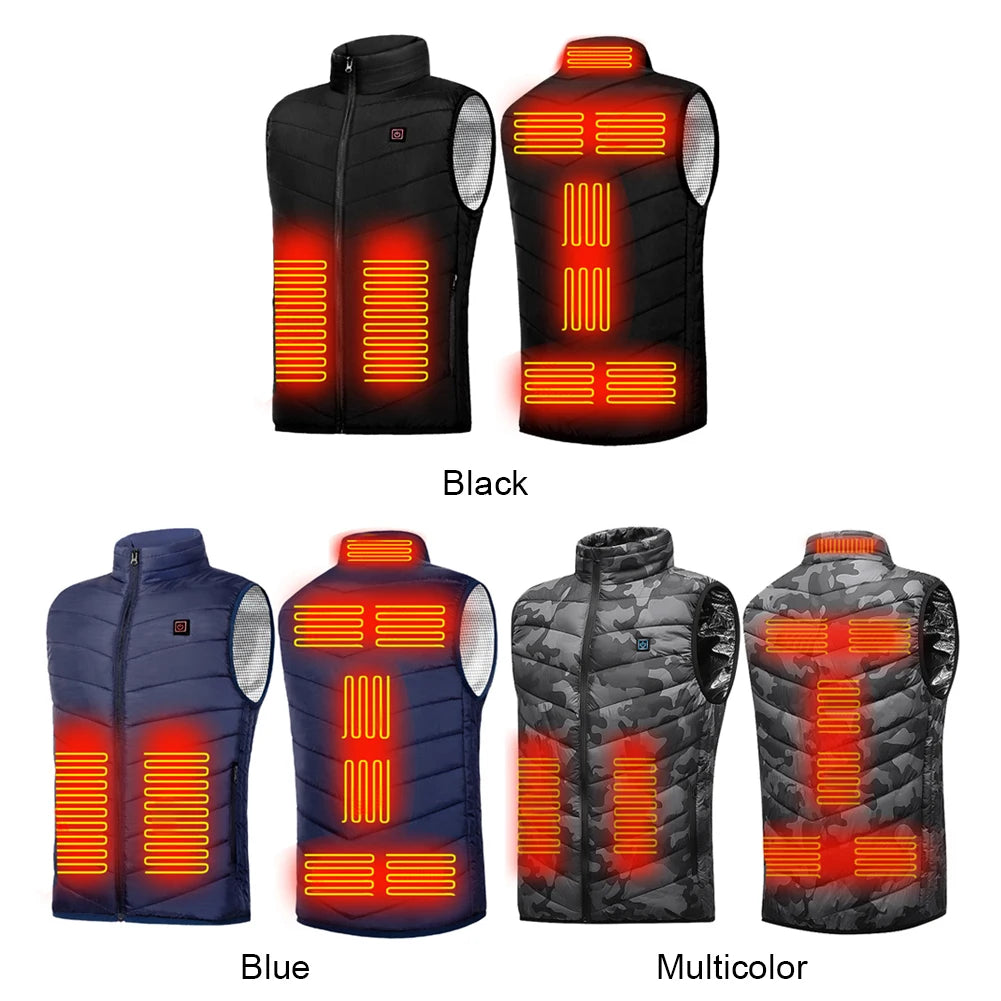 Sikiwind Electric Heated Vest for Men - 9 Heating Zones