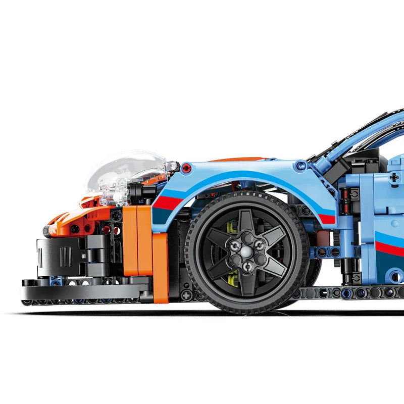 DIY Classic Racing Car Model Set - Creative Building Bricks for All Ages
