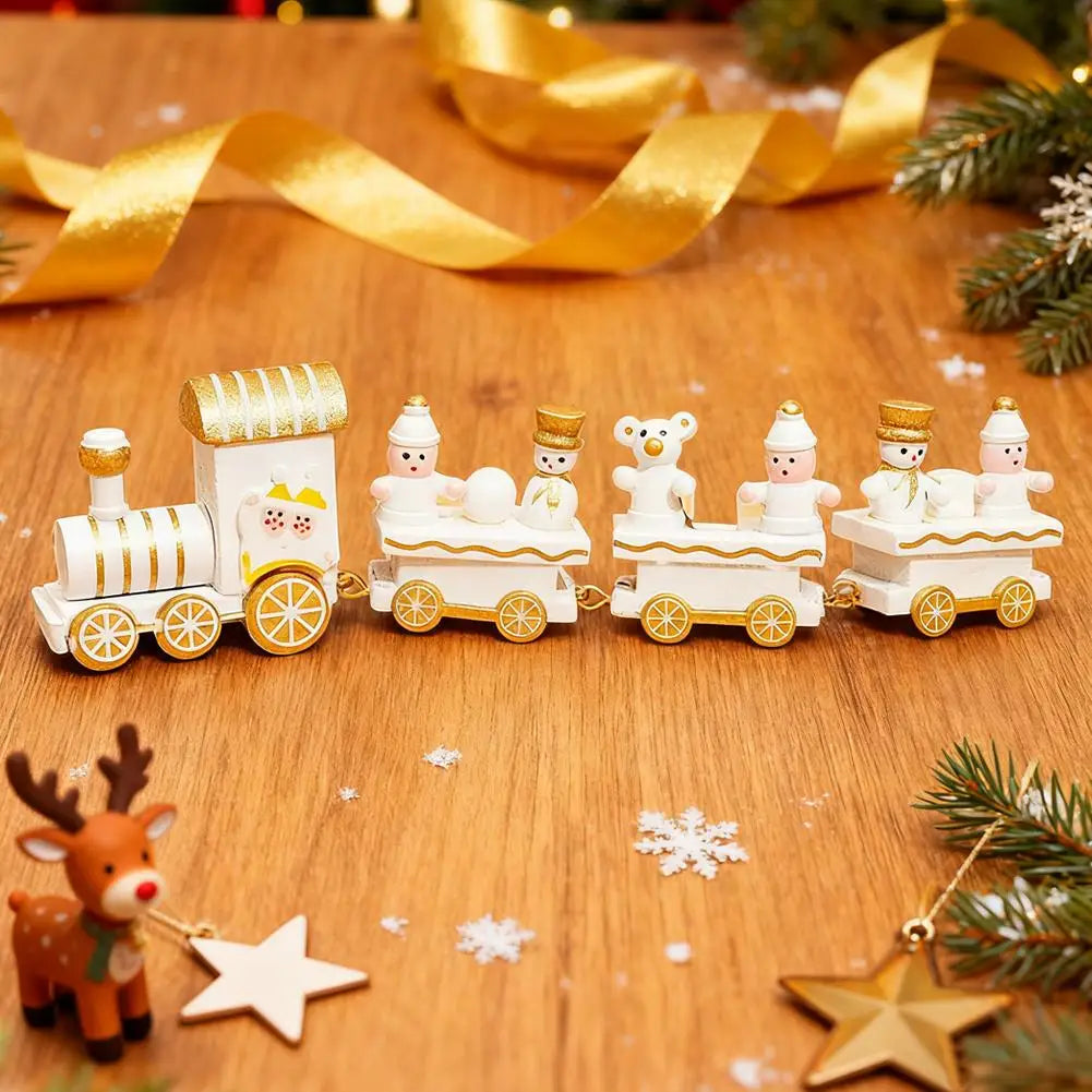 Wooden Christmas Train Ornament - Festive Home Decor & Gifts