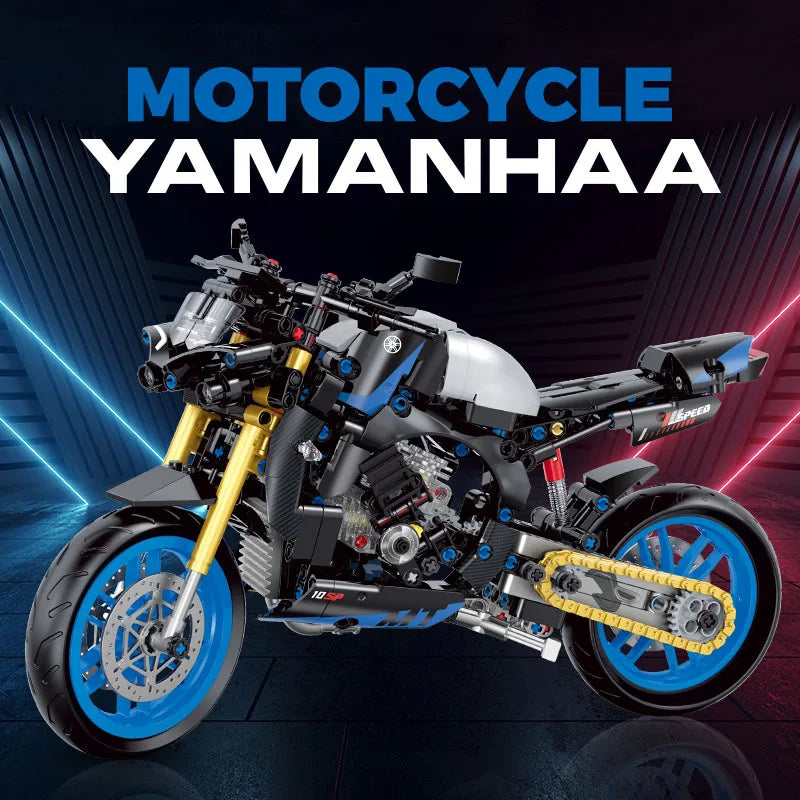 MOULD KING 1:8 Motorcycle Building Block Model Kit - Fun for Kids