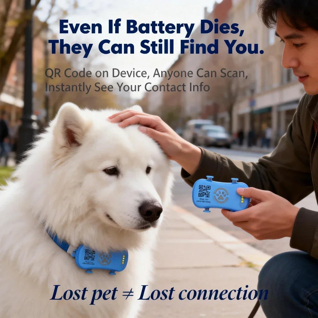 GPS Pet Tracker - Real-Time Location & Unlimited Distance Tracking