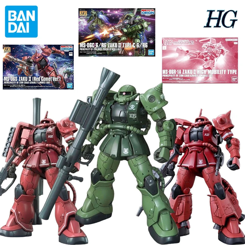 Bandai 1/144 MS-06S Zaku II Red Comet Action Figure - High Mobility Type