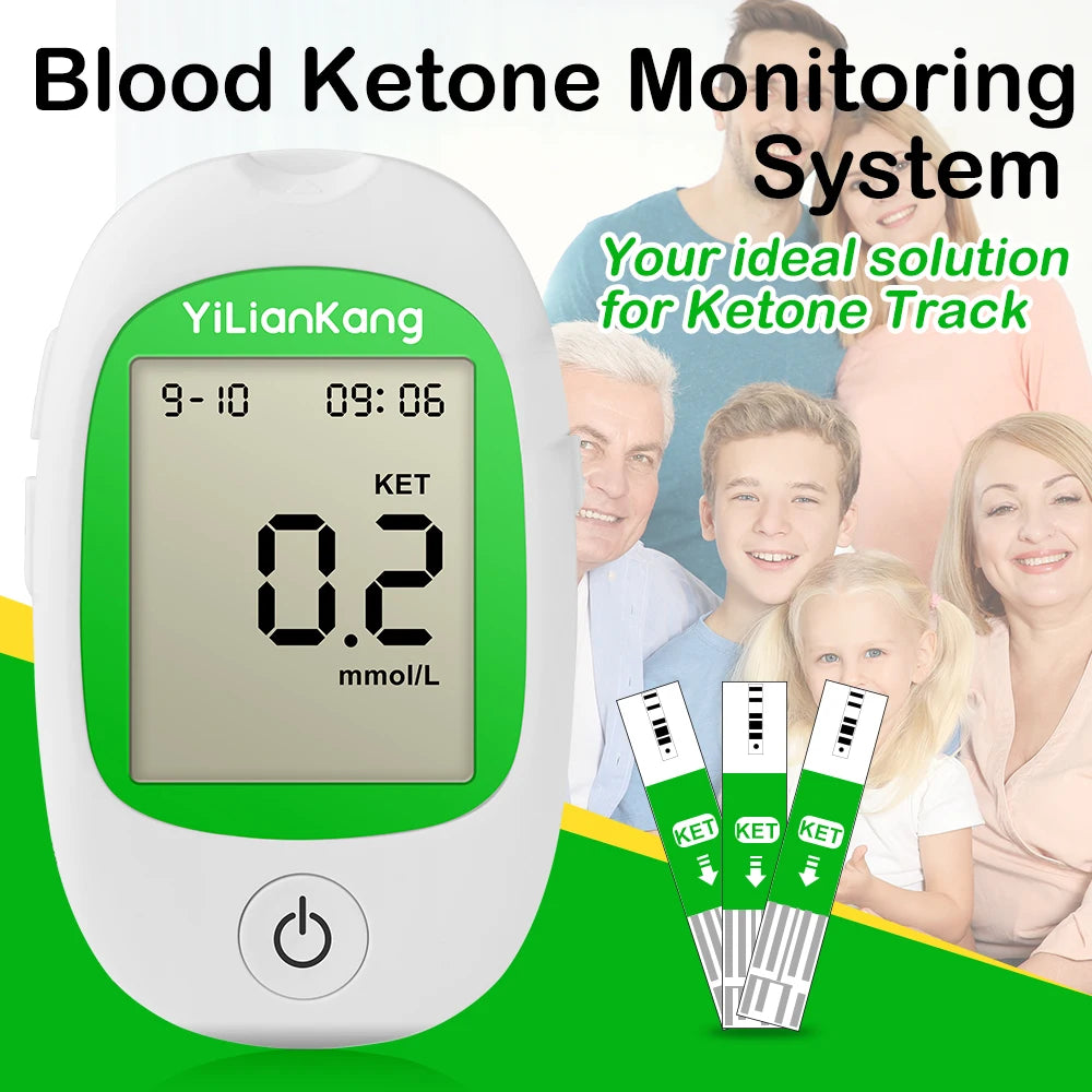 KetoBM Ketone Meter Kit: Precision Ketosis Monitoring with 15 Strips