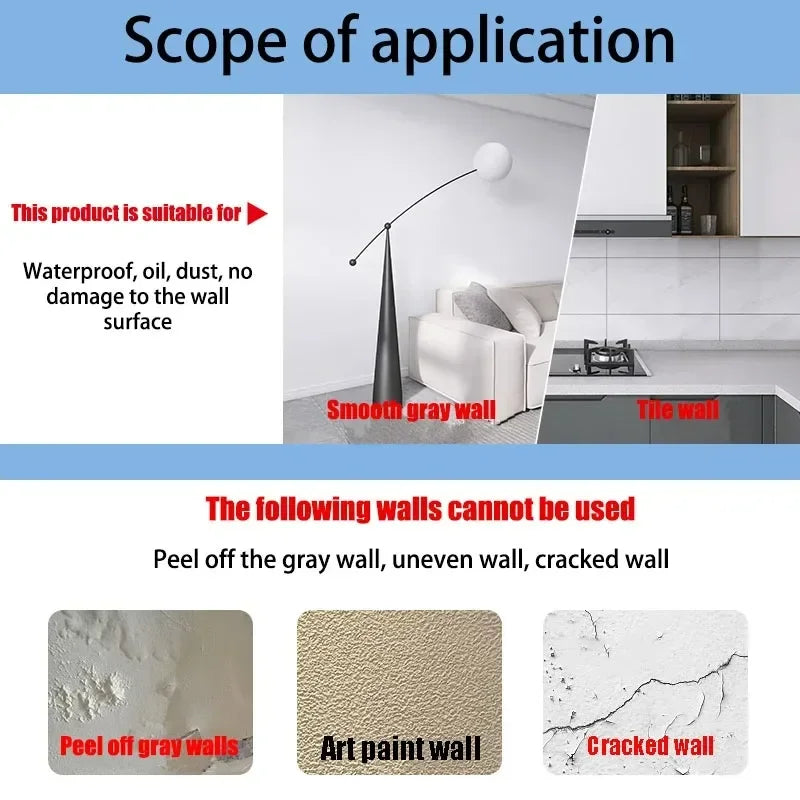 Transparent Electrostatic Wallpaper for Kitchen Oil Prevention