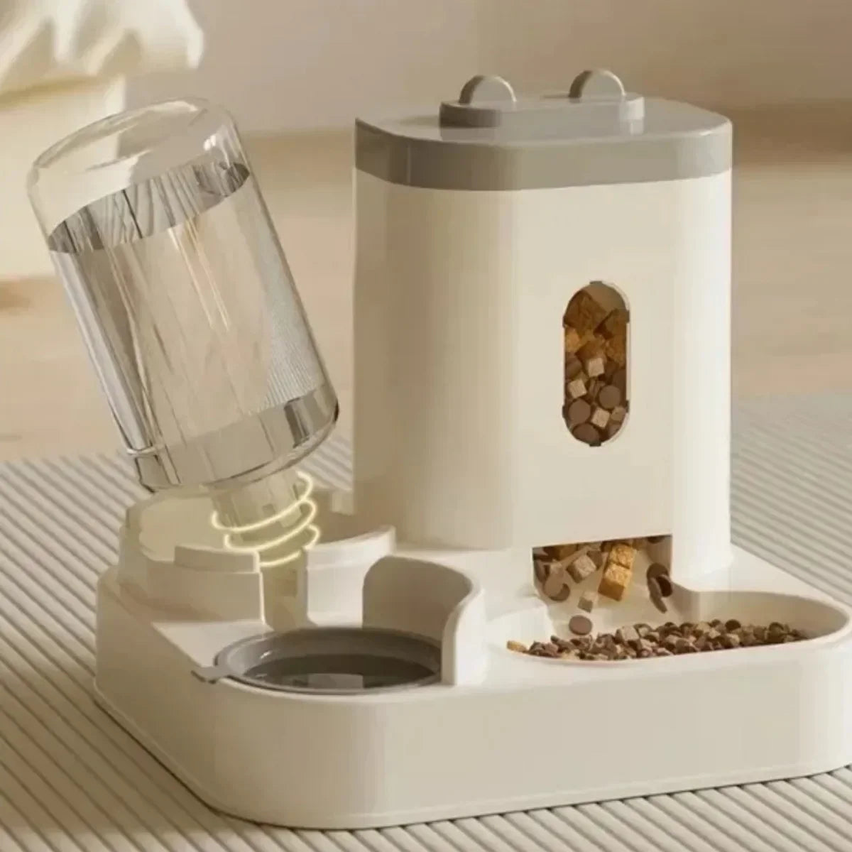 Automatic Pet Feeder & Water Fountain - Large Capacity Food Dispenser