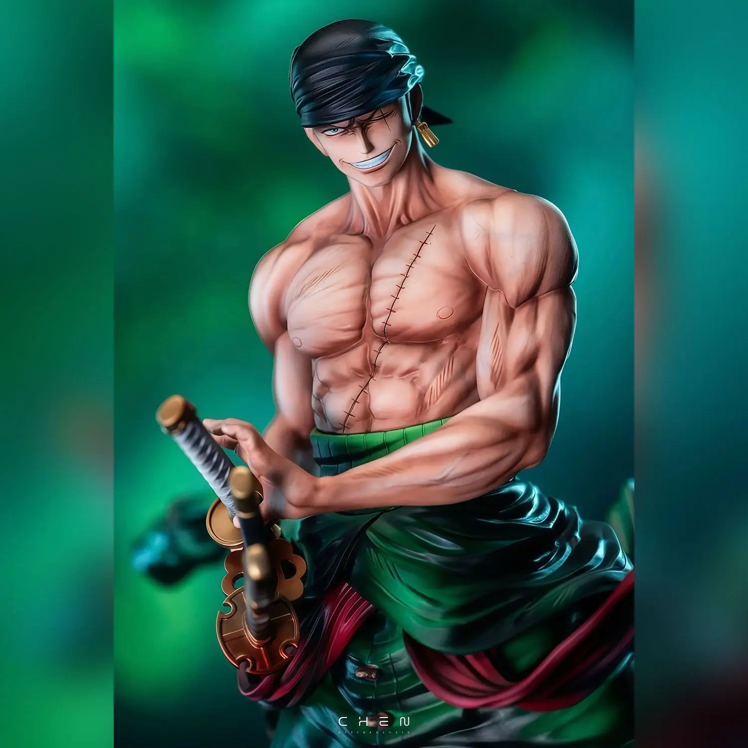 28cm Roronoa Zoro Anime Figure - Premium Desk Collectible