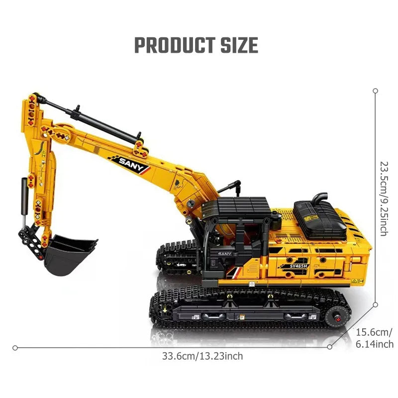 SEMBO 1022pcs Excavator Building Blocks – STEM Learning & Fun