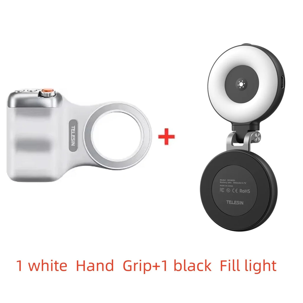 TELESIN Magnetic Phone Grip & Remote Control for iPhone/Huawei/Samsung