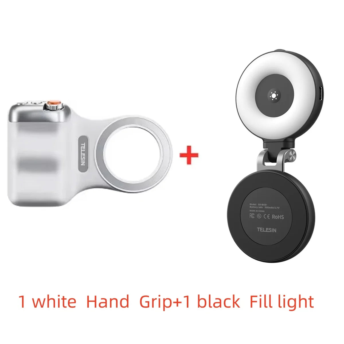 TELESIN Magnetic Phone Grip & Remote Control for iPhone/Huawei/Samsung