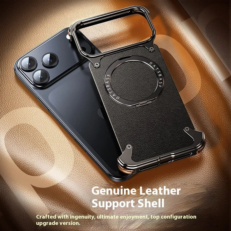 EARY Leather Case for iPhone 17 Pro Max - Magnetic Stand & Shockproof