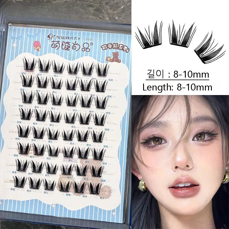 Manga Eyelashes: Ultra-Thin DIY Segmented Lashes Without Glue