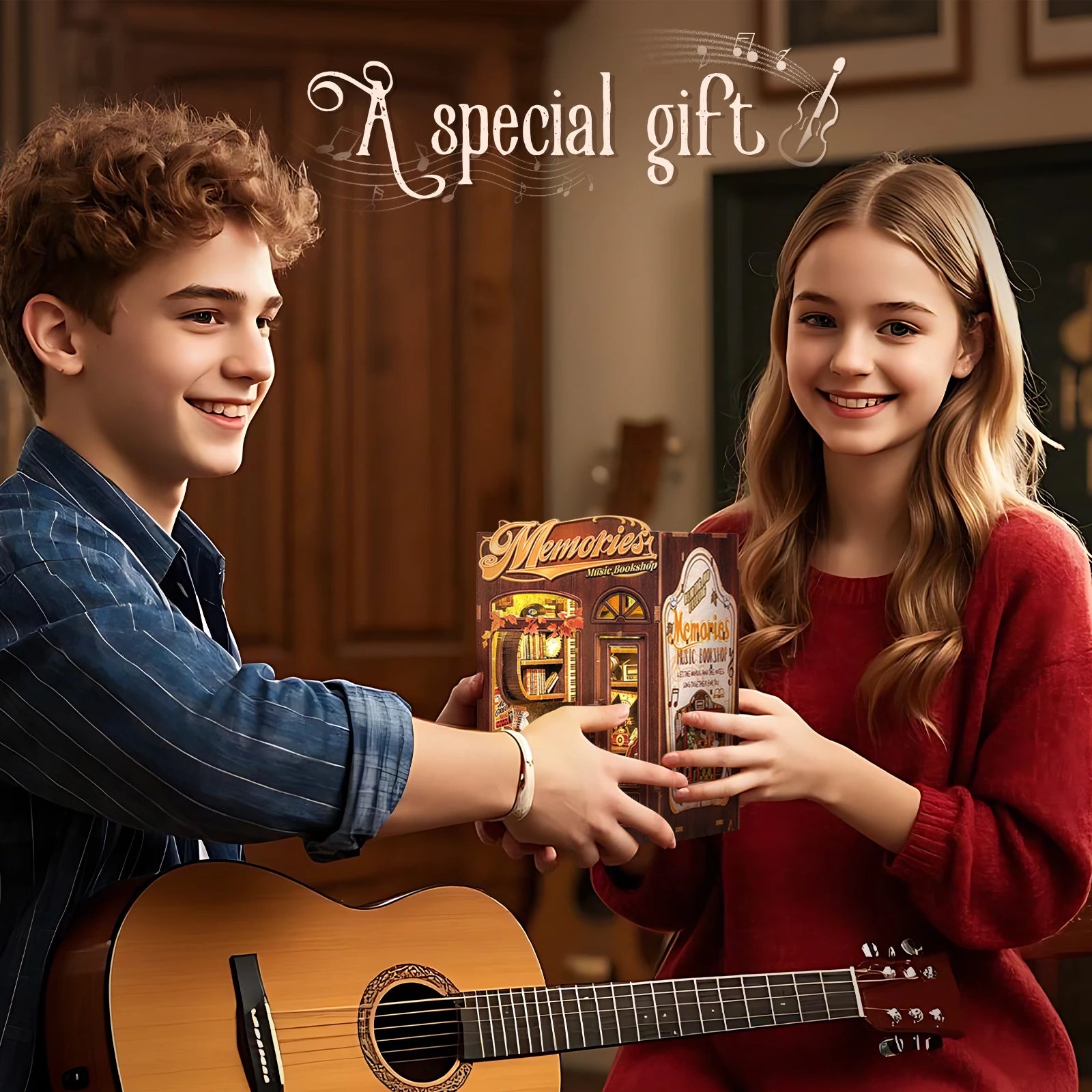 CUTEBEE DIY Miniature Wooden Dollhouse with Light - Perfect Gift