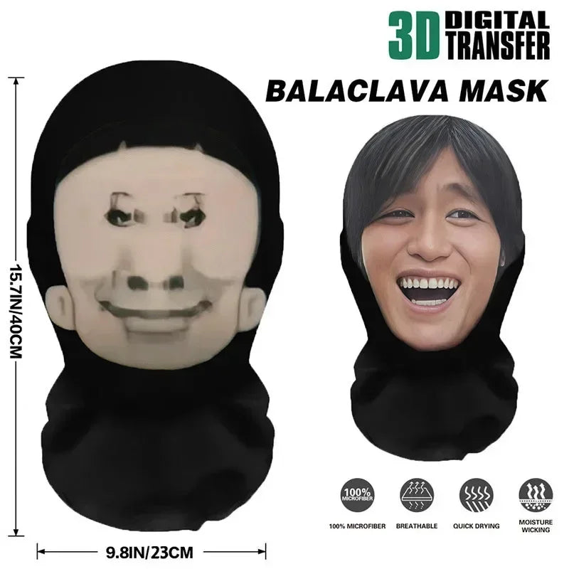3D Realistic Full Face Halloween Mask - Funny Celebrity Balaclava