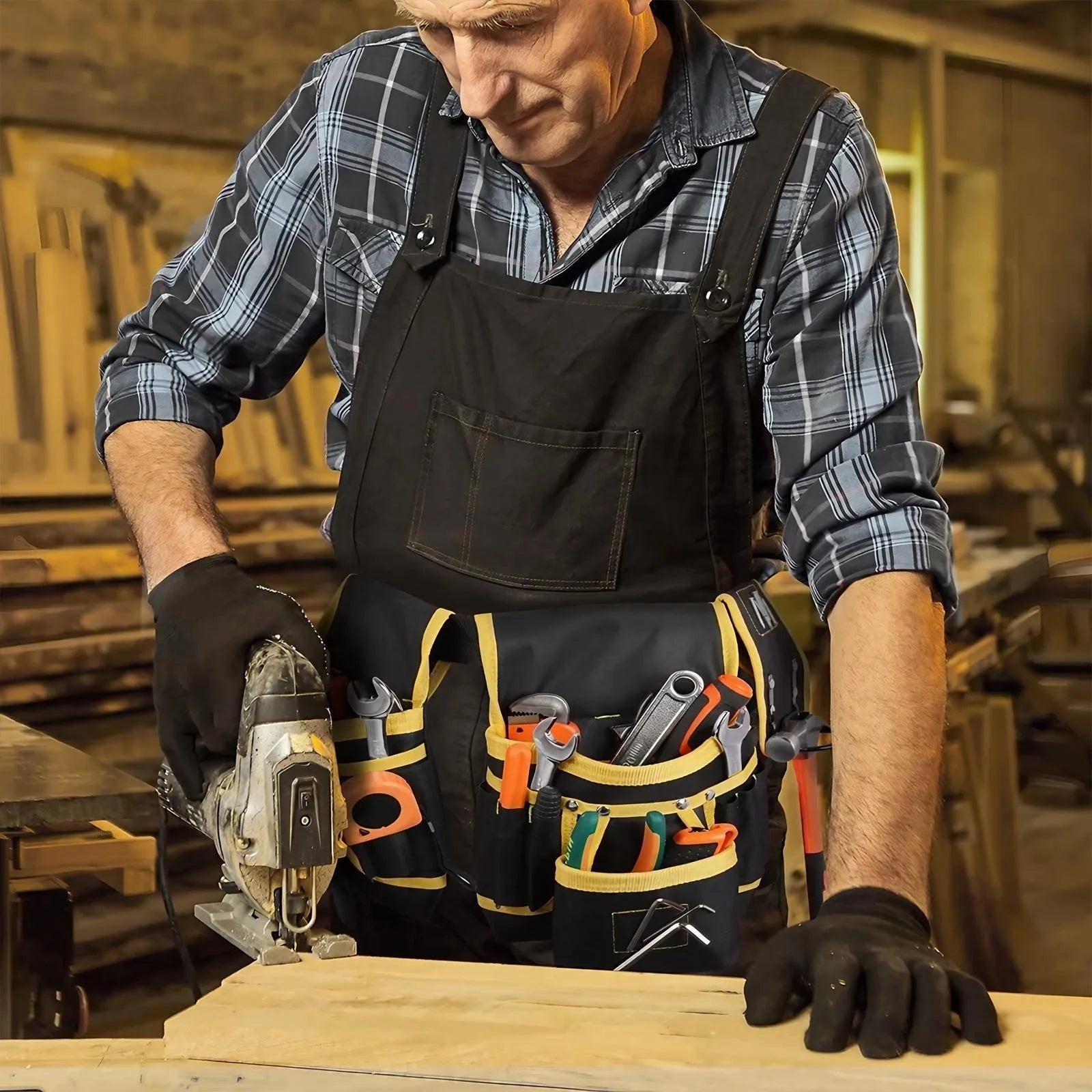 Craftsman Tool Belt with Magnetic Holder, 26 Pockets, Adjustable Fit