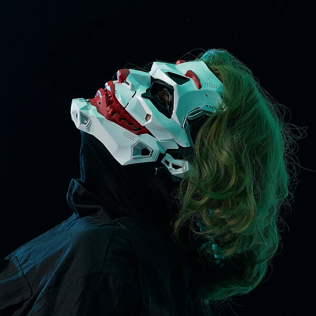 JAUPTO Futuristic Joker Mask - Perfect for Cosplay & Halloween