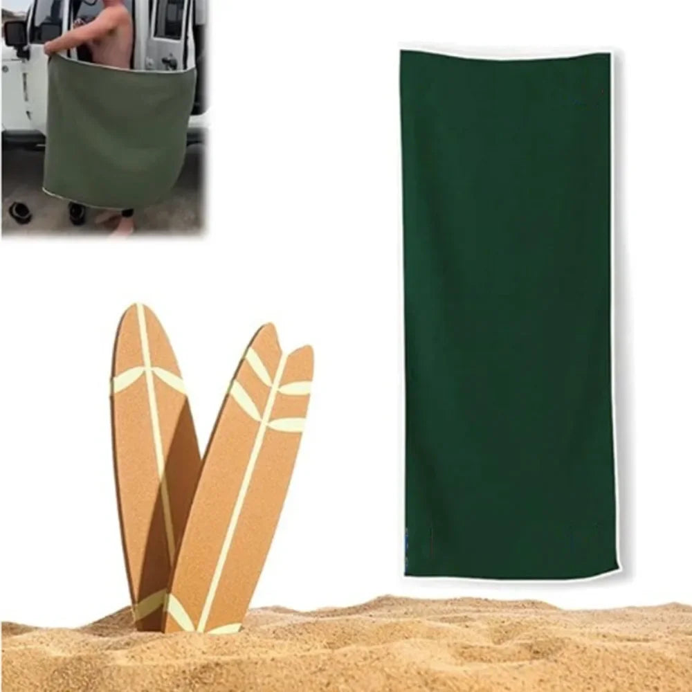 Quick-Drying Outdoor Magnetic Bath Towel - Coral Fleece Comfort