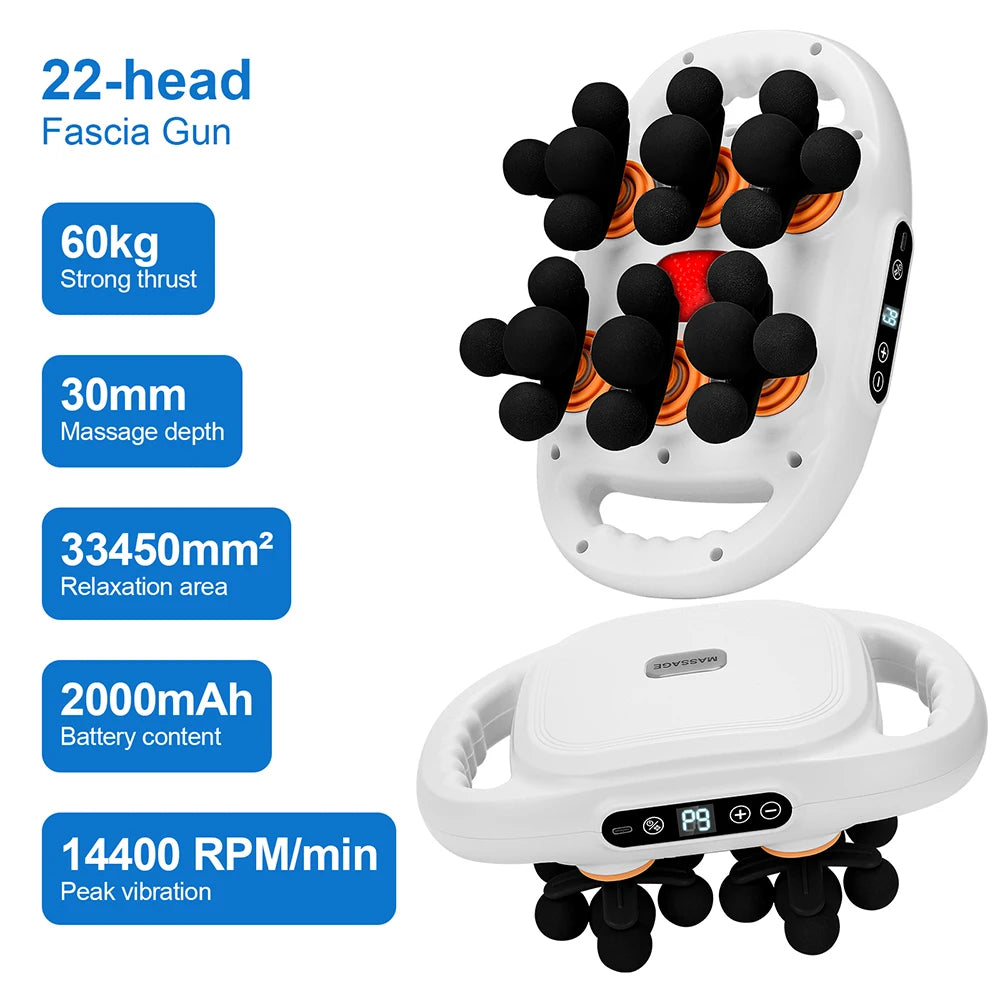 Advanced Vibration Therapy Massager with 42 Heads for Full-Body Relief