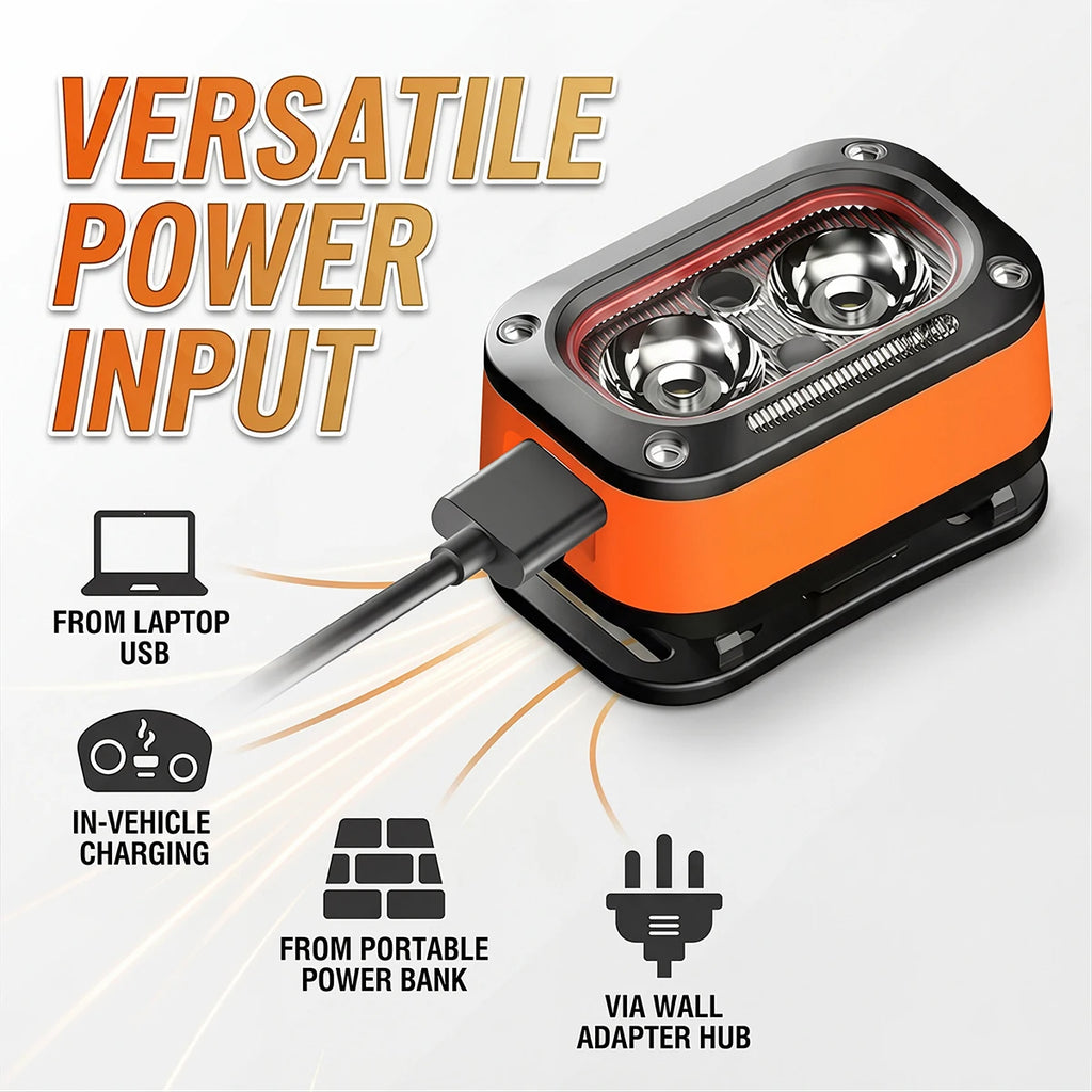 Mini Rechargeable LED Headlamp - Ultra-Bright with 5 Adjustable Modes