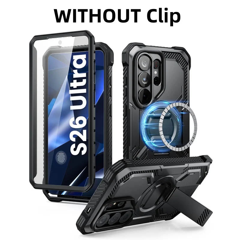 I-BLASON Rugged Armor Case for Samsung Galaxy S26 Ultra - Screen Protector & Stand