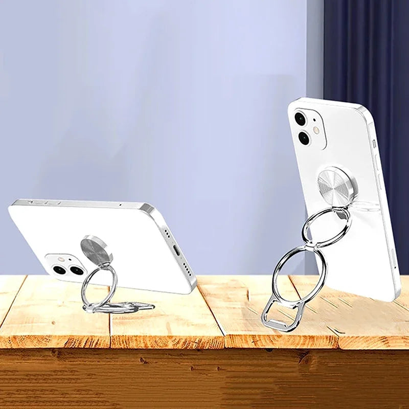 360° Rotation Metal Phone Holder - Universal Foldable Kickstand