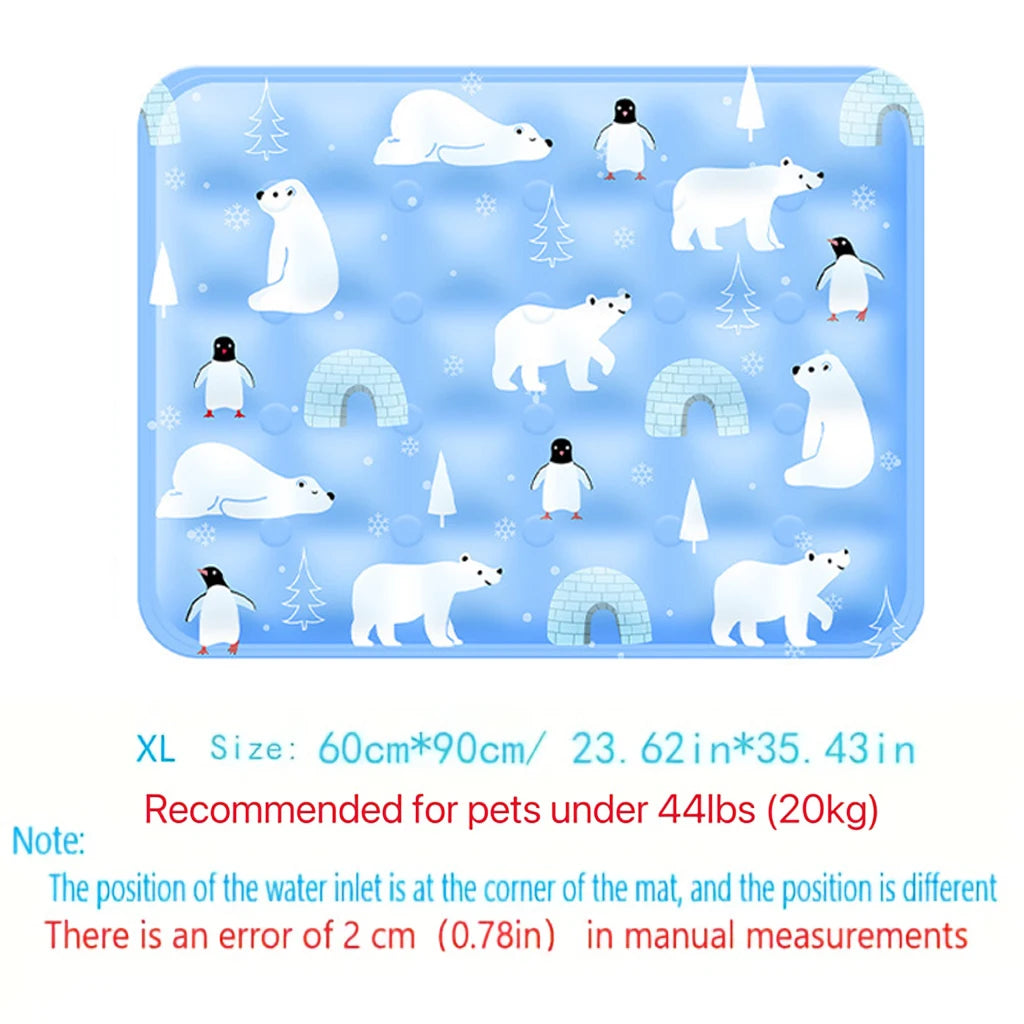 Portable Pet Cooling Mat - Durable Ice Cushion for Dogs & Cats