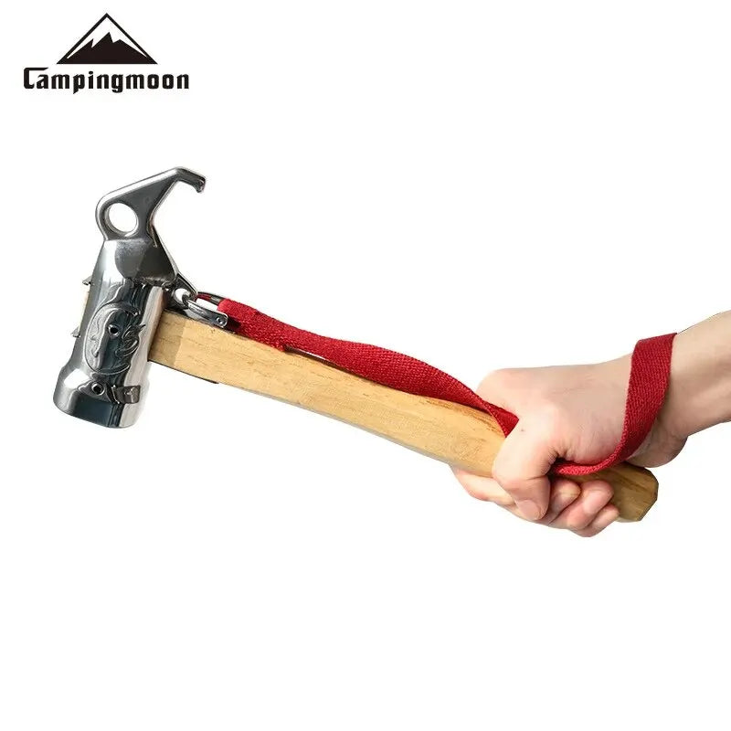 Campingmoon Stainless Steel Camping Hammer with Nail Puller