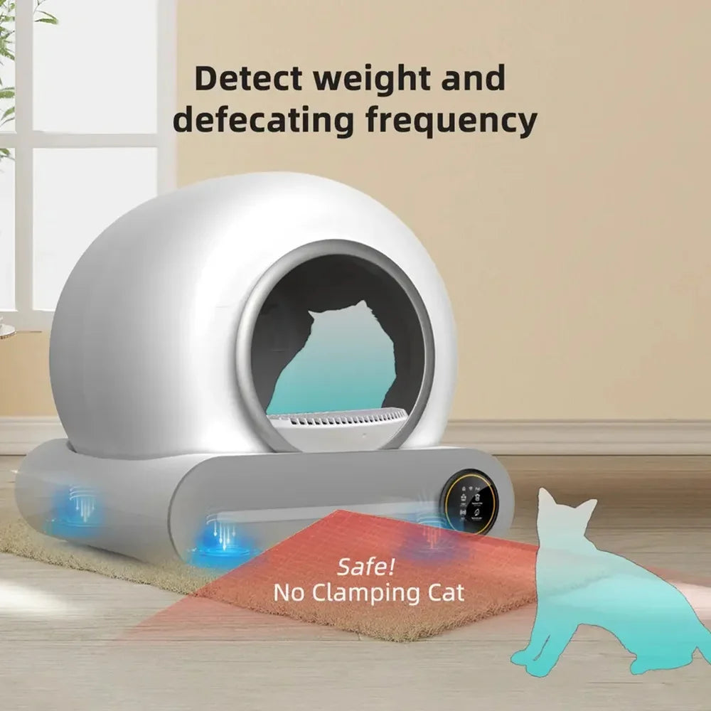 Tonepie 65L Self-Cleaning Cat Litter Box with Smart Design