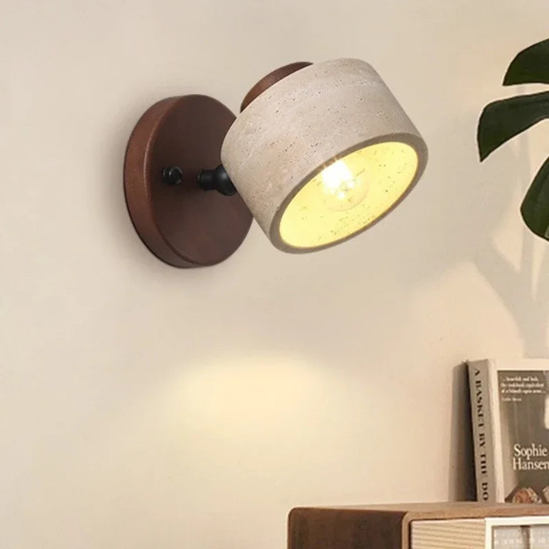 Wabi-Sabi Wall Lamp - Modern Rotatable Design for Elegant Lighting
