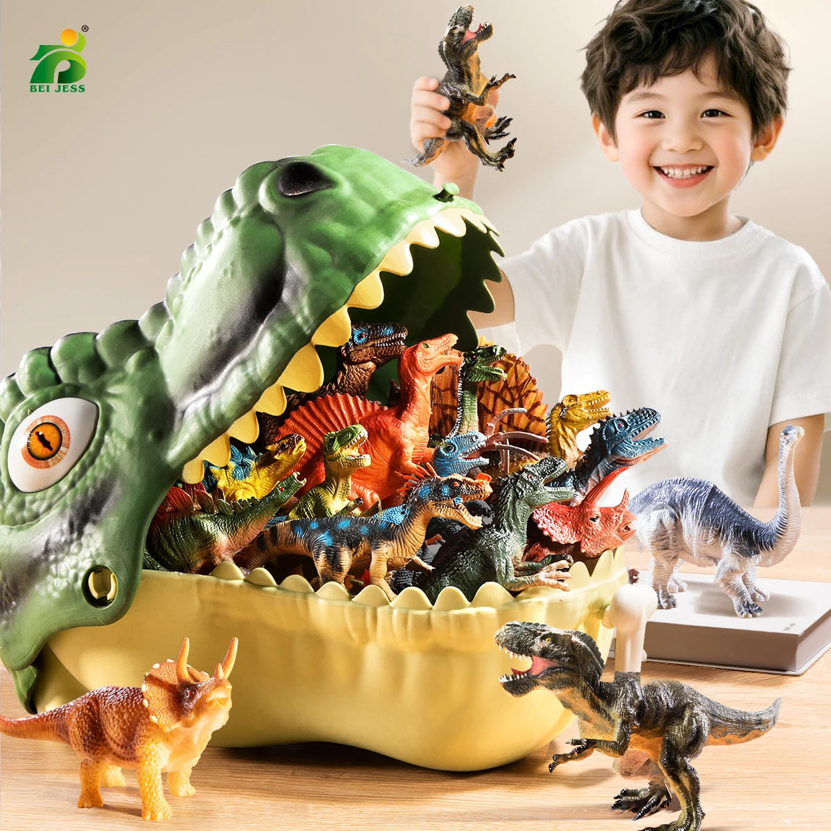 Jurassic Dinosaur Toy Set for Kids - Learn and Play Fun